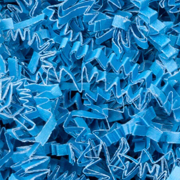 Light Blue Crinkle Paper Shred Filler